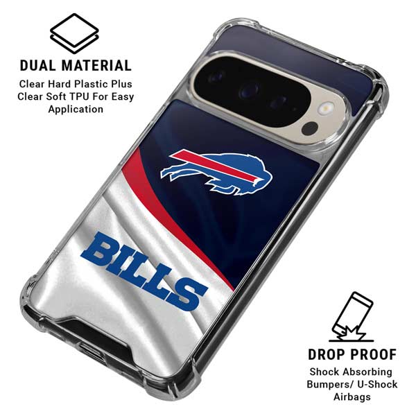 NFL Buffalo Bills Pixel 9 Pro XL Clear Case
