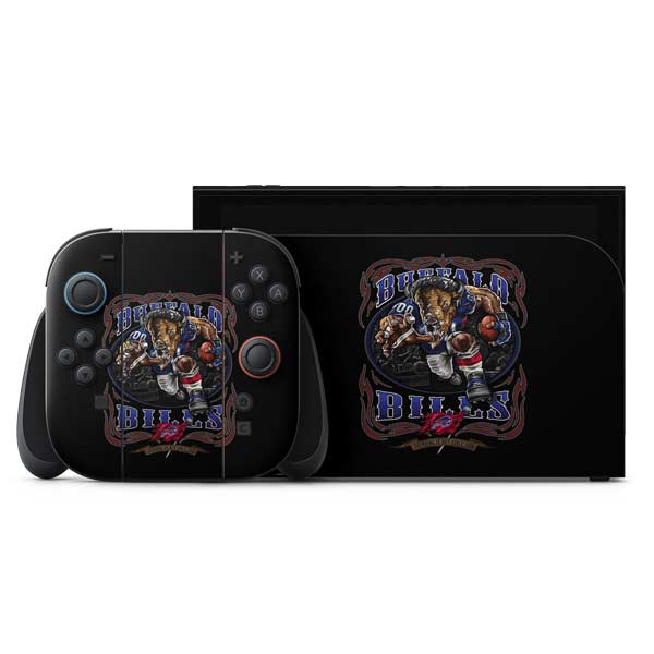 Liquid Blue NFL Buffalo Bills Running Back Nintendo Switch 2 (2025) with Joy-Con Skin