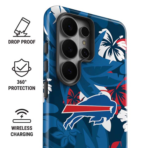 NFL Buffalo Bills Tropical Print Galaxy S26 Ultra Impact Case
