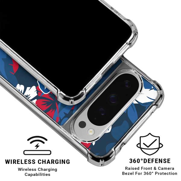 NFL Buffalo Bills Tropical Print Google Pixel 10 Pro Clear Case