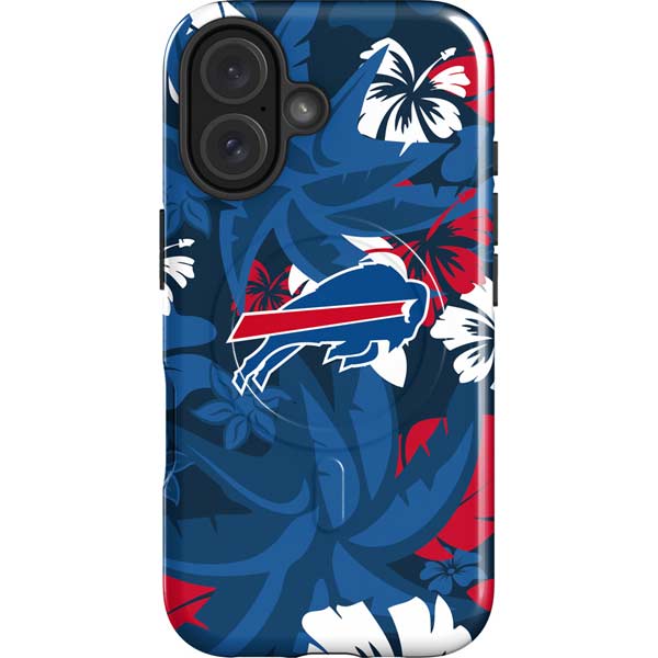 NFL Buffalo Bills Tropical Print iPhone 16 Magsafe Impact Case