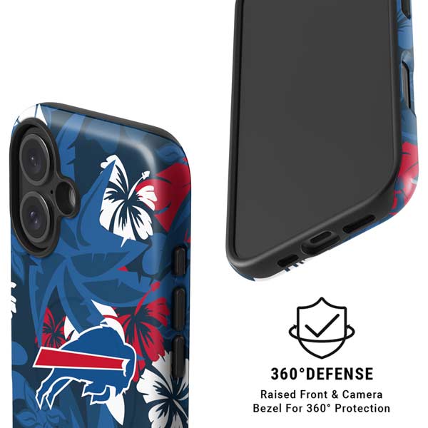 NFL Buffalo Bills Tropical Print iPhone 16 Magsafe Impact Case