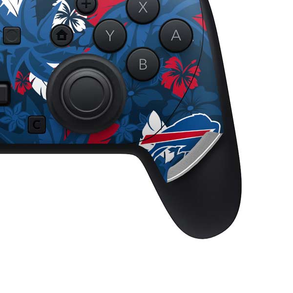 NFL Buffalo Bills Tropical Print Nintendo Switch 2 (2025) Pro Controller Skin