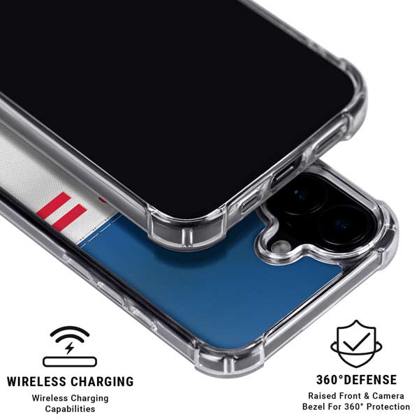 NFL Buffalo Bills White Striped iPhone 17 MagSafe Case