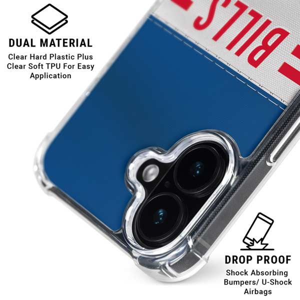 NFL Buffalo Bills White Striped iPhone 17 MagSafe Case