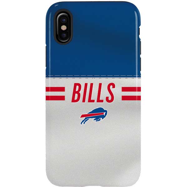 NFL Buffalo Bills White Striped iPhone XS Pro Case