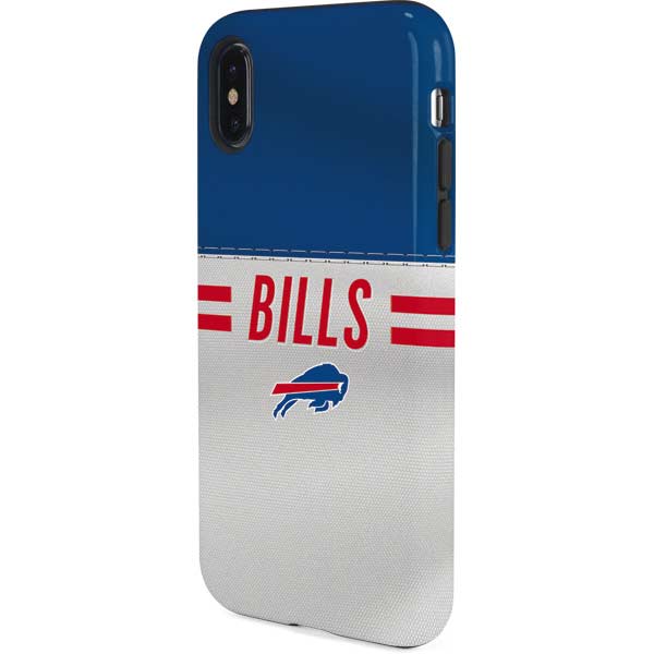 NFL Buffalo Bills White Striped iPhone XS Pro Case