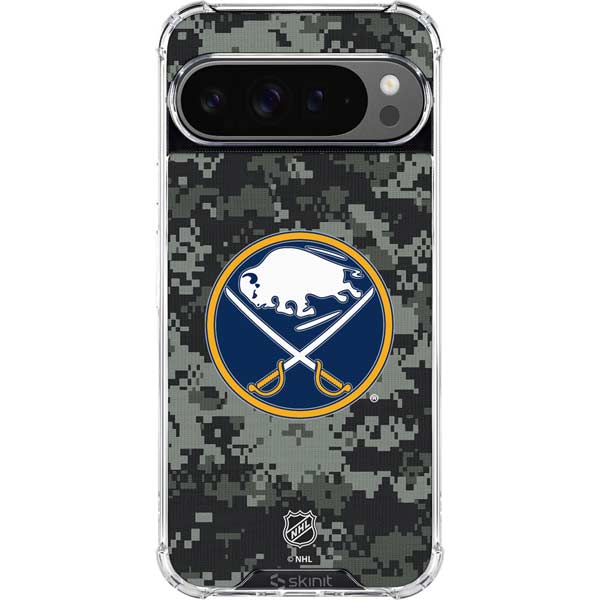 NHL Buffalo Sabres Camo Google Pixel 10 Pro Clear Case