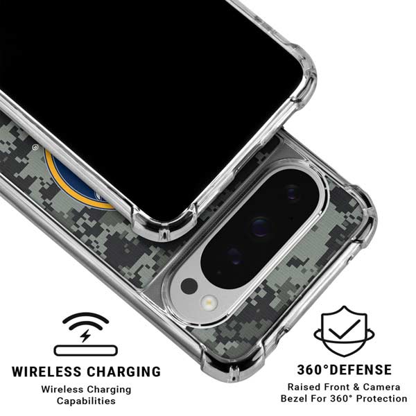 NHL Buffalo Sabres Camo Google Pixel 10 Pro Clear Case
