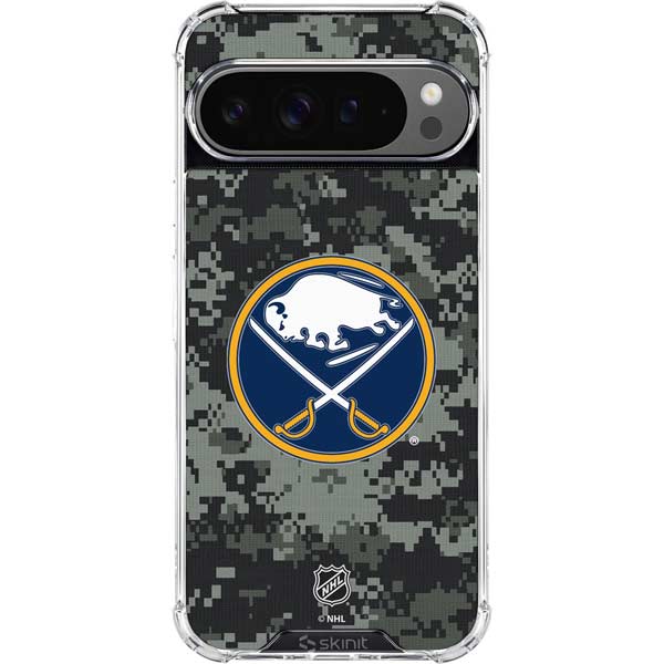 NHL Buffalo Sabres Camo Google Pixel 10 Pro XL Clear Case