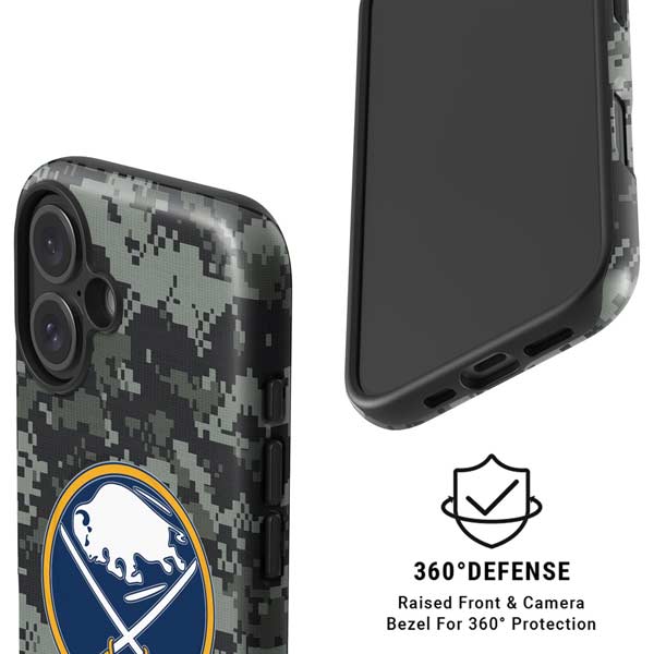 NHL Buffalo Sabres Camo iPhone 16 Magsafe Impact Case