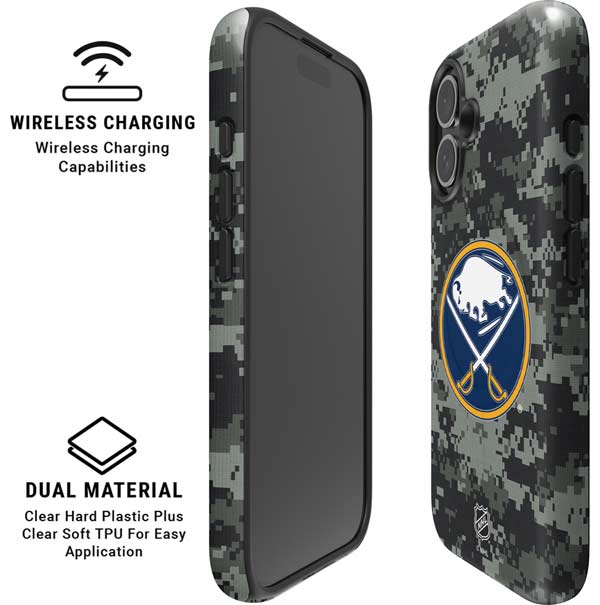 NHL Buffalo Sabres Camo iPhone 16 Magsafe Impact Case