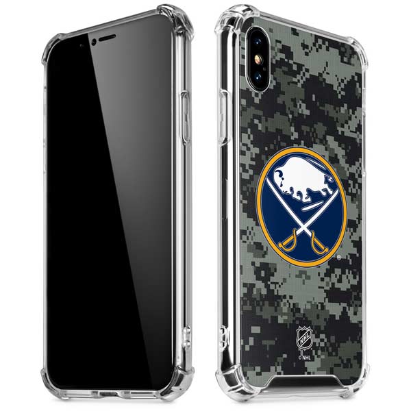 NHL Buffalo Sabres Camo iPhone X/XS Clear Case