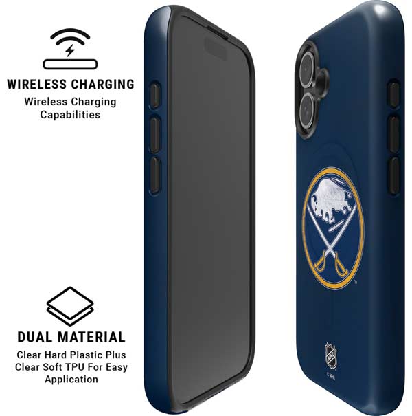 NHL Buffalo Sabres Distressed iPhone 16 Magsafe Impact Case