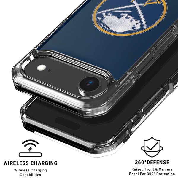NHL Buffalo Sabres Distressed iPhone 17 Air Clear Case