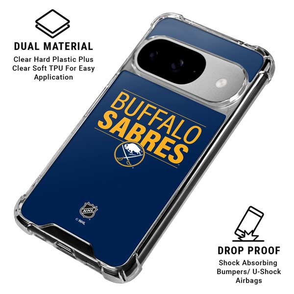NHL Buffalo Sabres Lineup Google Pixel 10 Clear Case