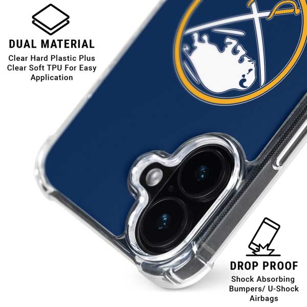NHL Buffalo Sabres Solid Background iPhone 16 MagSafe Case