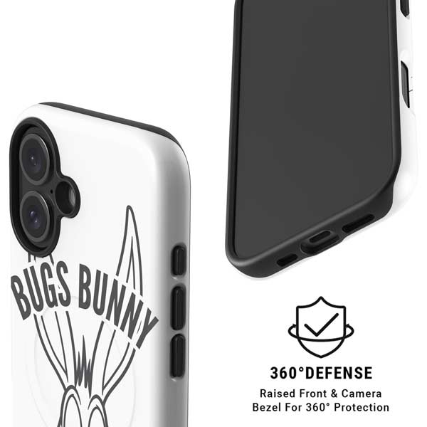 Looney Tunes Bugs Bunny Big Head iPhone 16 Magsafe Impact Case