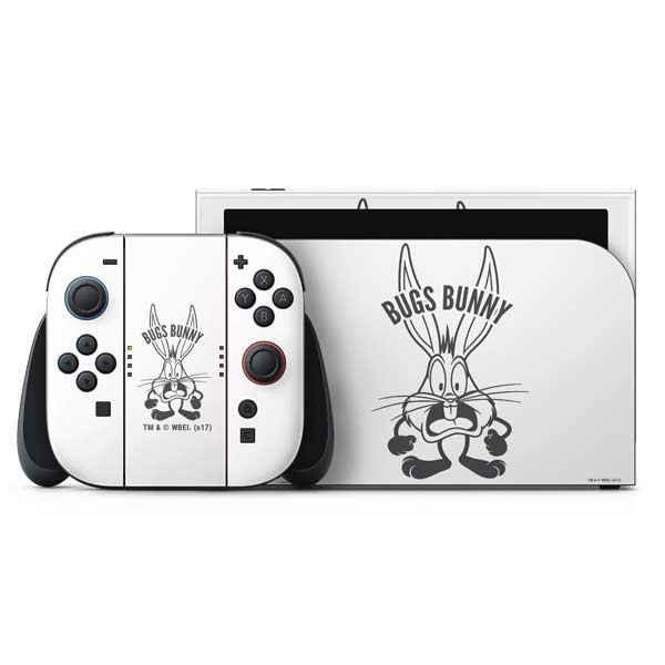Looney Tunes Bugs Bunny Big Head Nintendo Switch 2 (2025) with Joy-Con Skin