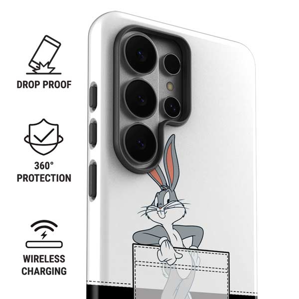 Looney Tunes Bugs Bunny Black White Galaxy S26 Ultra Impact Case