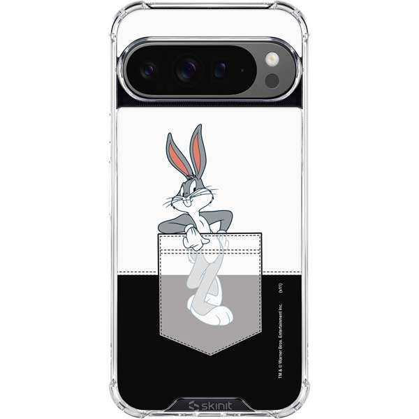 Looney Tunes Bugs Bunny Black White Google Pixel 10 Pro XL Clear Case