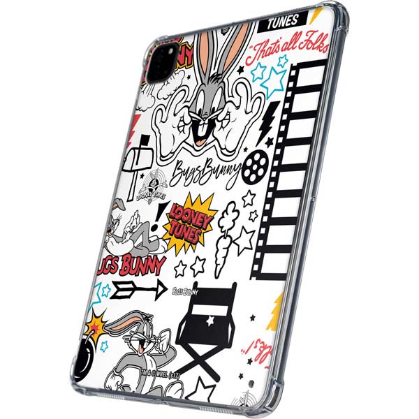 Looney Tunes Bugs Bunny Patches iPad Pro 11in (2024) Clear Case
