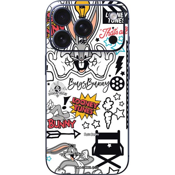 Looney Tunes Bugs Bunny Patches iPhone 17 Pro Max Skin