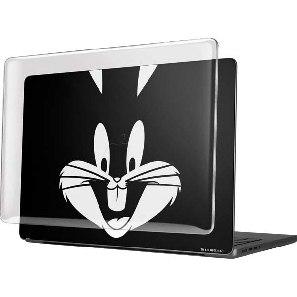 Looney Tunes Bugs Bunny Plain Black and White MacBook Pro 14in (2021-24) Case plus Skin