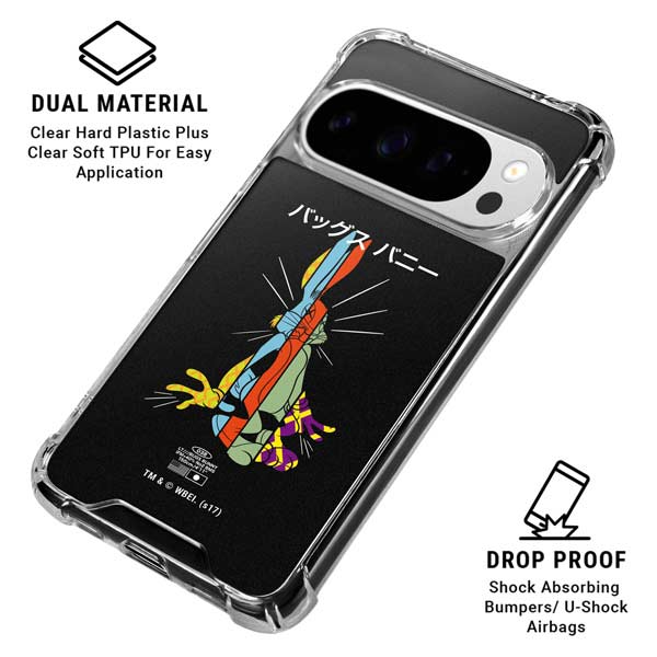 Looney Tunes Bugs Bunny Sliced Juxtapose Google Pixel 10 Pro Clear Case