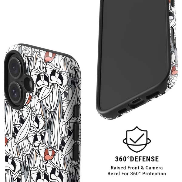 Looney Tunes Bugs Bunny Super Sized iPhone 16 Magsafe Impact Case
