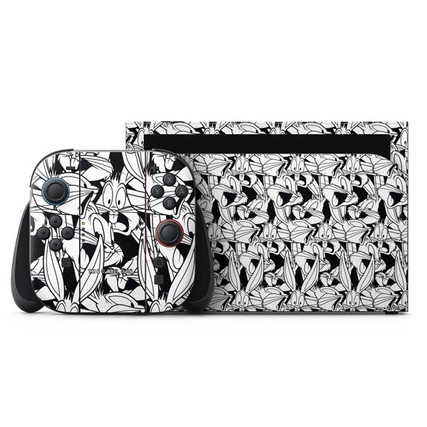 Looney Tunes Bugs Bunny Super Sized Pattern Nintendo Switch 2 (2025) with Joy-Con Skin