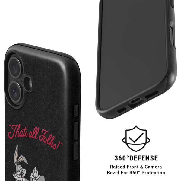 Looney Tunes Bugs Bunny Thats All Folks iPhone 16 Magsafe Impact Case
