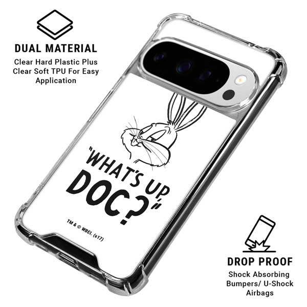 Looney Tunes Bugs Bunny Whats Up Doc Google Pixel 10 Pro XL Clear Case