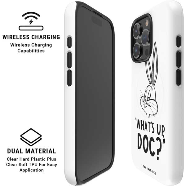 Looney Tunes Bugs Bunny Whats Up Doc iPhone 16 Pro Magsafe Impact Case