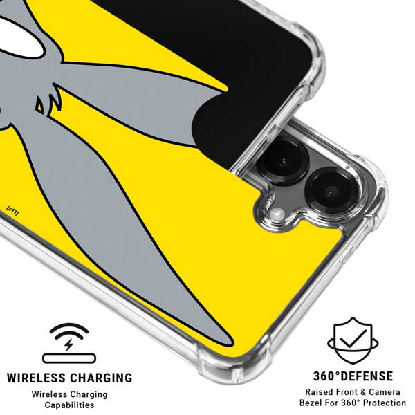Looney Tunes Bugs Bunny Zoomed In Galaxy S26 Clear Case