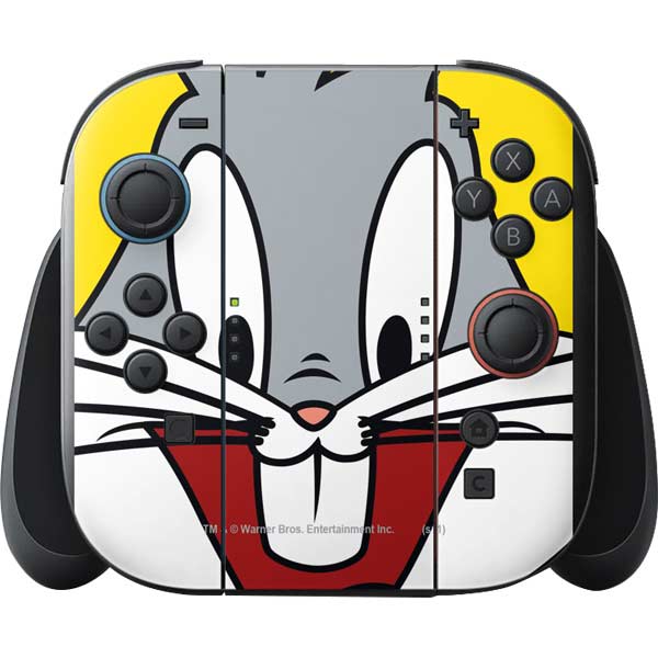 Looney Tunes Bugs Bunny Zoomed In Nintendo Switch 2 (2025) with Joy-Con Skin