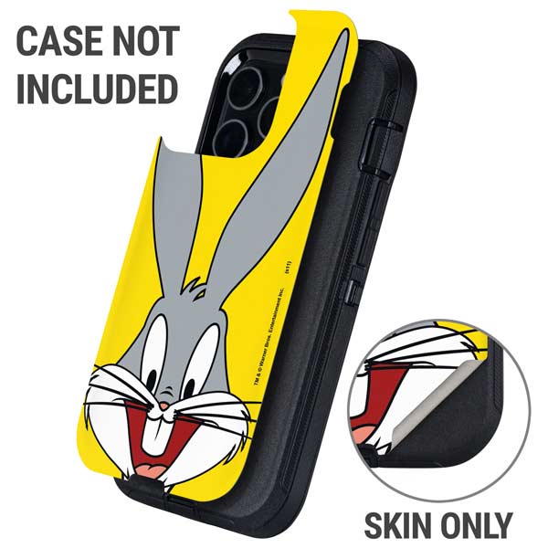 Looney Tunes Bugs Bunny Zoomed In Otterbox Defender iPhone Skin