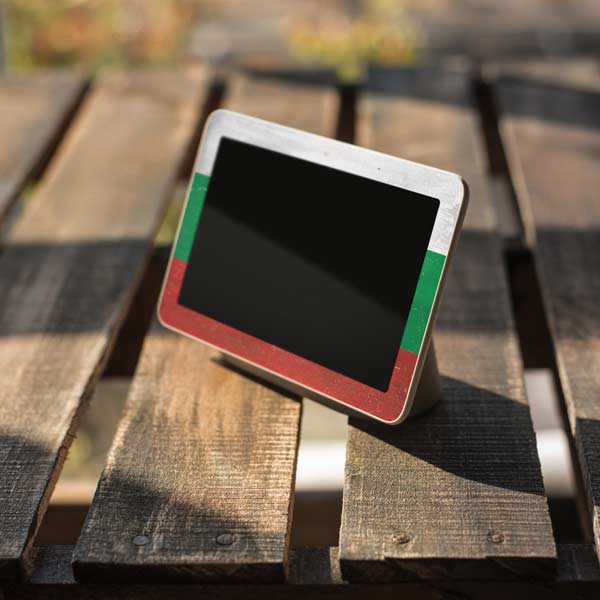Bulgarian Flag Distressed Google Home Hub Skin