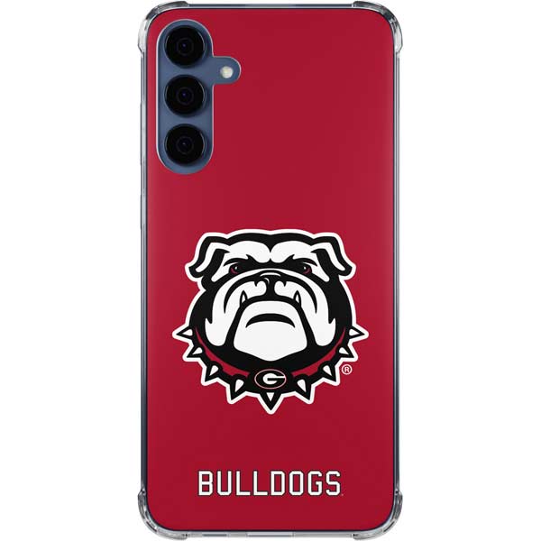 University of Georgia Bulldogs Logo Galaxy A35 5G Clear Case