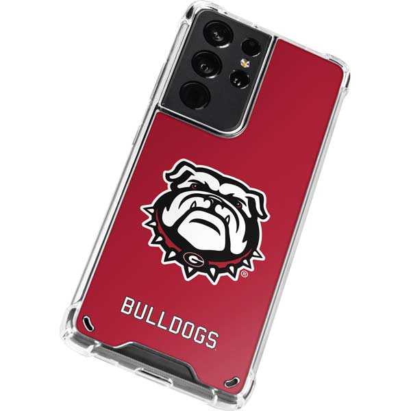 University of Georgia Bulldogs Logo Galaxy S21 Ultra 5G Clear Case