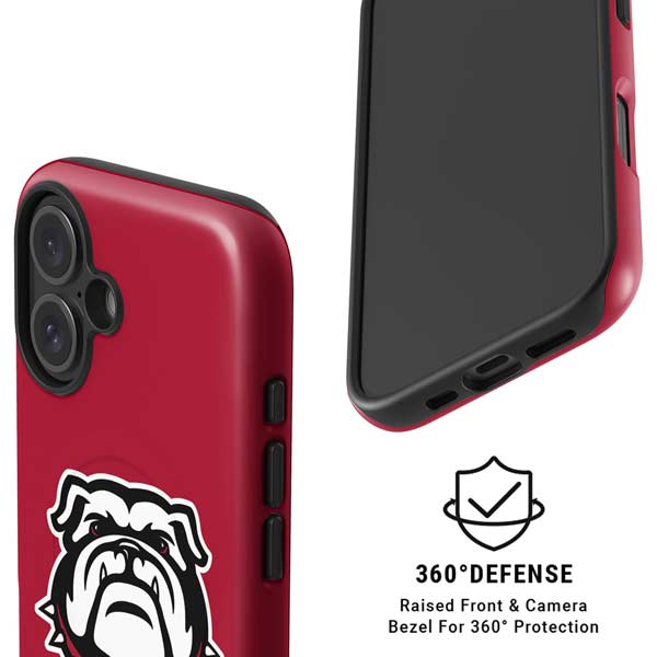 University of Georgia Bulldogs Logo iPhone 16 Magsafe Impact Case