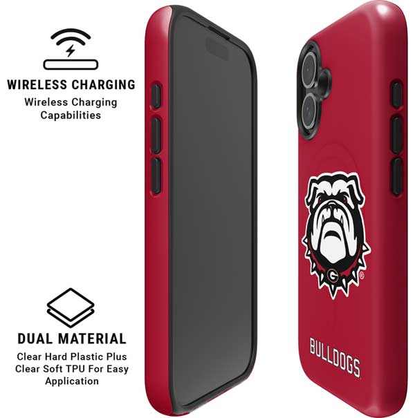 University of Georgia Bulldogs Logo iPhone 16 Magsafe Impact Case