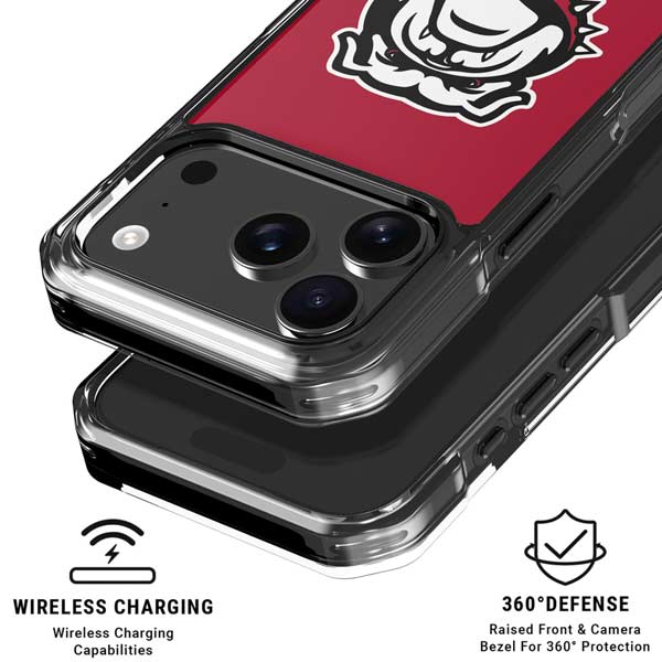 University of Georgia Bulldogs Logo iPhone 17 Pro Clear Case