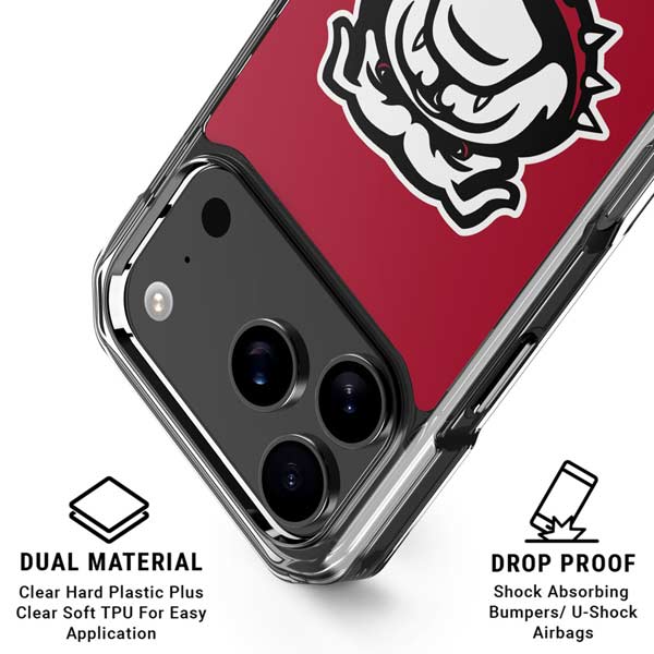 University of Georgia Bulldogs Logo iPhone 17 Pro Clear Case