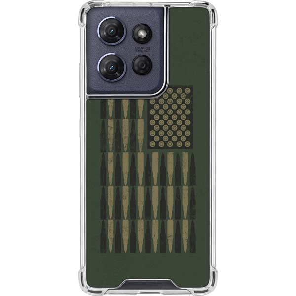 Bullet American Flag Moto G Play 5G (2025) Clear Case