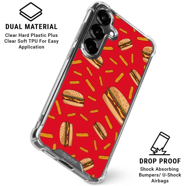 Burgers and Fries Galaxy S26 Clear Case
