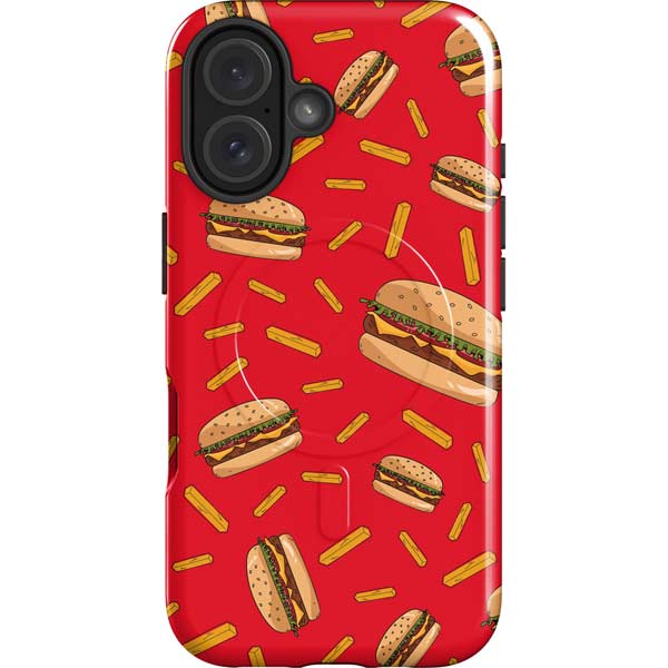 Burgers and Fries iPhone 16 Plus Magsafe Impact Case