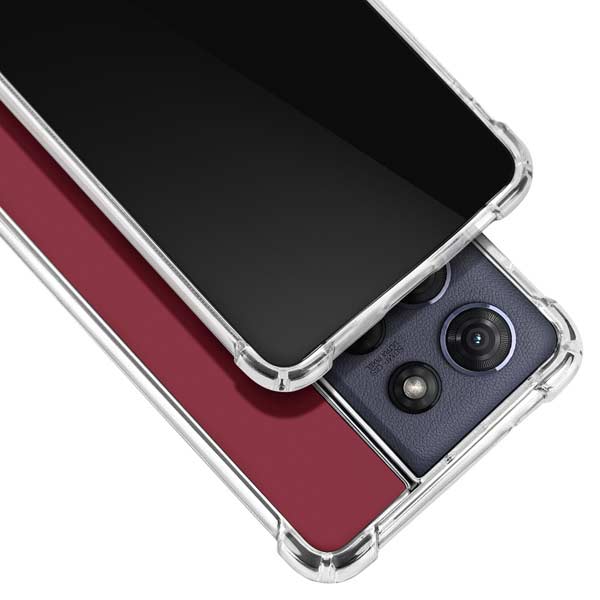 Burgundy Moto G Play 5G (2025) Clear Case