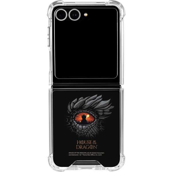 HBO House of the Dragon Burning Dragon Galaxy Z Flip7 Clear Case