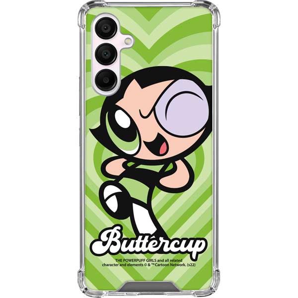 Cartoon Network Powerpuff Girls Buttercup Green Hearts Galaxy A16 5G Clear Case